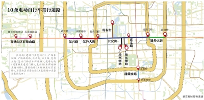 北京下周一起10条道路电动自行车禁行