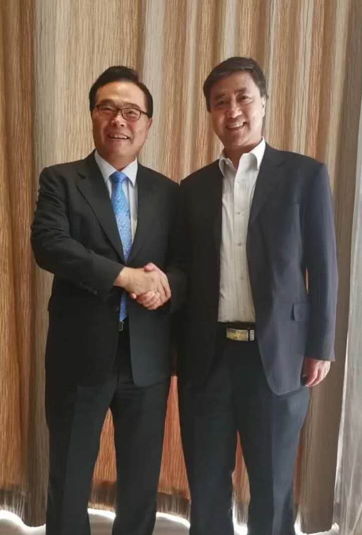 赵刚副理事长与韩国前副总理林昌烈会面