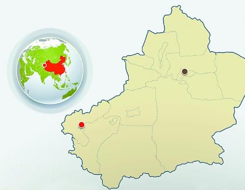 图片说明：疏附县地理位置示意图
