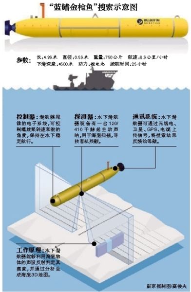 马航失联客机大致位置基本确认 下水搜寻将展开