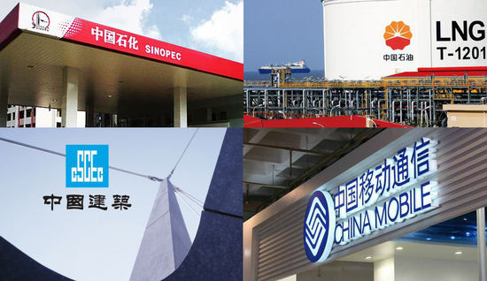 2014年中国500强排行榜：前十均被国字号占据