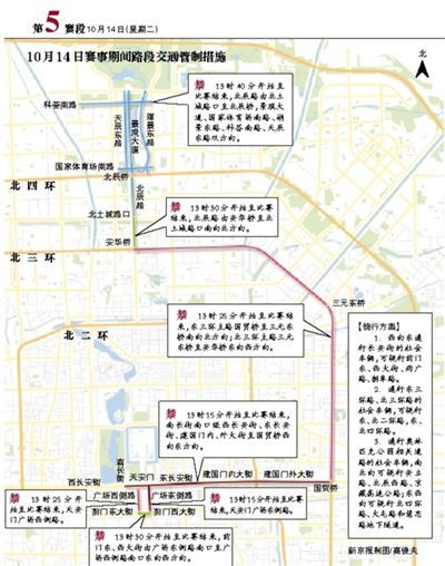 下周二13时后长安街等路段交通管制