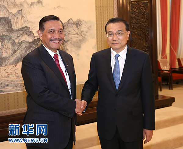 李克强会见印尼客人