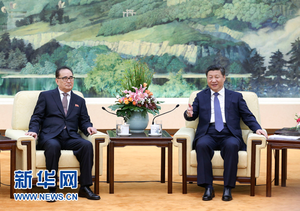 习近平会见朝鲜劳动党代表团